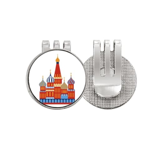 Marqueur de balle de golf Kremlin russe magnétique en émail résistant