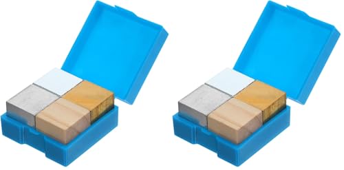 Image of Baluue 4Pcs Density Cubes Set Copper, Iron, Aluminum and Wood, 0.78In Cube for Laboratory Equipment, Science Experiments, Teaching Tools (Pack of 2)