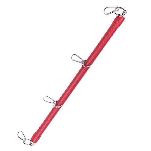 LUOEM Spreader Bar Positie Voetboeien, been Treuer Bar Restraint Sport Training Gereedschap voor volwassenen Paar (rood) - Afbeelding 5