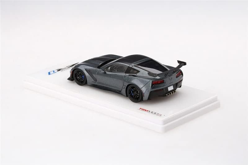 Miniatura 4 de TrueScale Miniaturas para Chevrolet para Corvette C7 ZR-1 Dark Shadow Grey 1/43 ABS Truck Modelo preconstruido