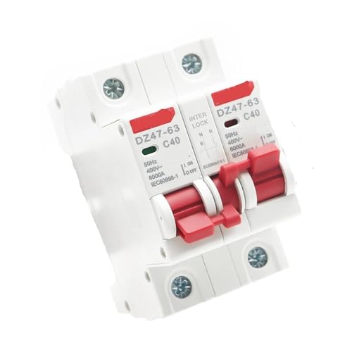 Disjoncteur double alimentation inverseur de source manuel 10A pour circuit domestique