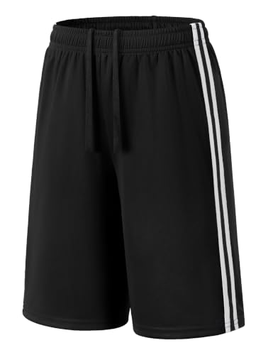 Image of Somaibo Boys Athletic Shorts, Kids Basketball Quick Dry Mesh Short for Youth Soccer Gym Sports Running