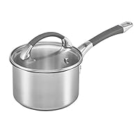 Anolon Endurance Stainless Steel Covered Saucepan, 16 cm Size, 1.9 litres