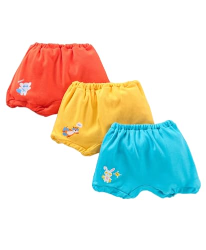 Image of Baby Boys and Girls Unisex Cotton Innerwear Brief Panty Brief Bloomer Combo