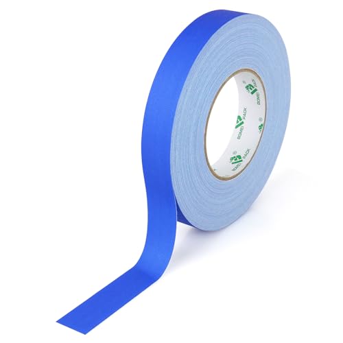 Image of BOMEI PACK 1 Pack Blue Gaffer Tape, Matte Non-Reflective, 1inch x 60yds No Residue Hand Tear Self-Adhesive Gaffer Tape for Labeling, Cable, Stage, Photo Studio, Painters and Duct Repair