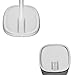 GT STUDIO SONOS Speaker Stands for SONOS One, One SL, PLAY:1, PLAY:3, Premium Design Improves Surround Sound, Heavy Base, Complete Cord Concealment - (Pair, White)