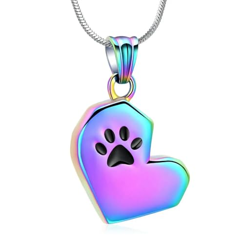 Collier urne funéraire animaux pour garder les cendres de chat