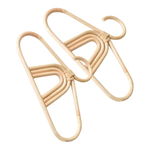 OFFSCH Unique Rattan Boys and Girls Hanger Set Decorative Hangers for Baby's Clothes Boys and Girls Room Decor