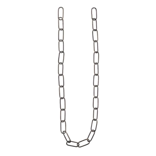 COLLBATH 1 Metro Cadena de Hierro de Eslabones para Lámparas Colgantes, Resistente 20kg, Acabado en Bronce Antiguo, Adecuado para Accesorios de Iluminación y Suspensión de Lámparas de