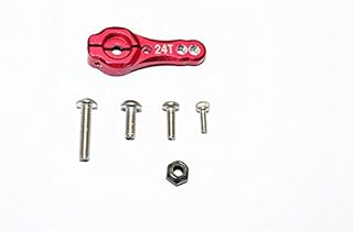Axial SCX10 II Upgrade Parts (AX90046, AX90047) Aluminum 24T Servo Horn - 1Pc Set Red