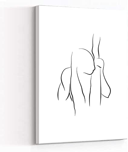 sex art canvas for couples,room decor,Sex Art Positive Female Body Erotic Line Art Couple Line Art Body Line Drawing Nude Line Drawing Sexy Drawing Abstract,8''x12'' Framed Modern Canvas Wall Art