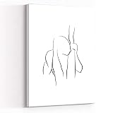 sex art canvas for couples,room decor,Sex Art Positive Female Body Erotic Line Art Couple Line Art B