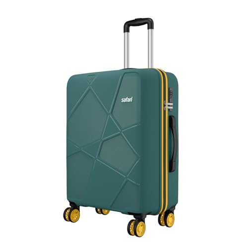 Image of Safari Pentagon Neo 8 Wheels 66Cm Medium Checkin Trolley Bag Hard Case Polypropylene, 360 Degree Wheeling Luggage, Travel Bag, Suitcase for Travel, Trolley Bags for Travel, Sage Green