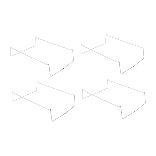 VALICLUD 4pièces Inox Pour Poisson Grillé Support De Rangement Métallique Avec Base Métal Pratique Pour Pique- Et Barbecue