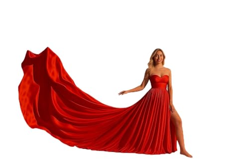 Long Tail Flying Dress for Women's Wedding, Maternity Photoshoot Santorini Flying Dress for Photoshoot, Flowy Gown Satin Dress, Bridesmaid Dresses