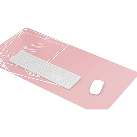 Large Mouse Pad,Dual Sided Leather Desk Pad,PU Desk mat,Waterproof Desk Protector Cover
