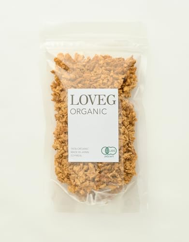 【 LOVEG 】 大豆ミート フレーク 80g オーガニック認証 有機栽培大豆100% 国内製造 有機JAS認証 高タンパク/100gあたり50g 遺伝子組換え不使用 植物性100% グルテンフリー オーガニック ヴィーガン 無添加 ソイミート