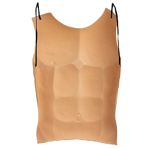 Homoyoyo Body in Silicone Tuta Muscolare Costume Petto Muscoloso Torace Muscolare in Silicone Realistico Finta Maglietta Muscolare Tuta Mezzo Busto Maschile Abito Artificiale Uomo Pilastro