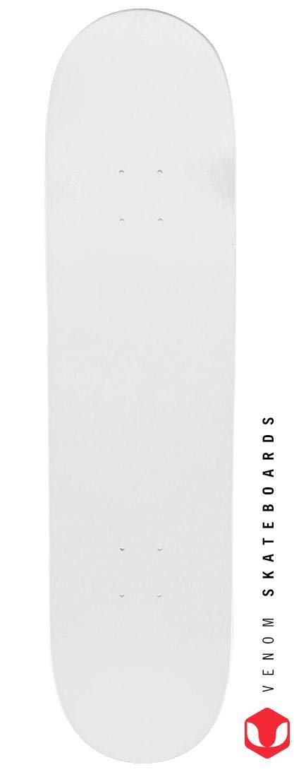 Venom Skateboards Plain Skateboard Deck Maple Wood Stain Blank Skate Board Decks 7ply Natural/Blue/Black/Gold 7.75/8/8.25 Skateboards for Kids/Teenage/Boys/Girls Adults Beginners