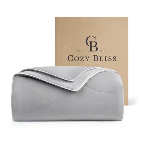 Cozy Bliss Cooling Comforter Twin Size Dual-Sided, Ultra-Soft Cooling Blankets for Hot Sleepers and...