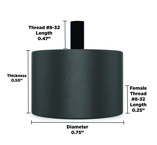 Isolate It!: Sorbothane Male/Female Vibration Stud Mount - #8-32 - 1/2