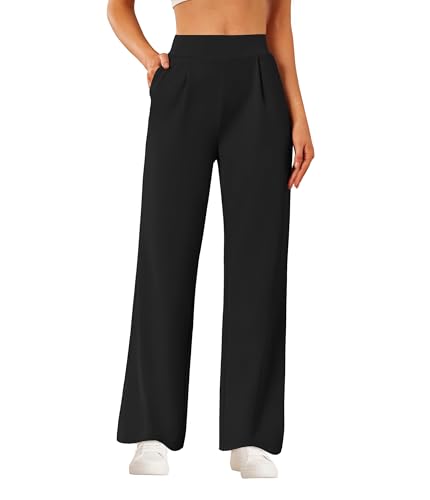 SEMARO Womens Wide Leg Dress Pants High Waist Stretchy Business Work Office Slacks Pull On Casual Lounge Pants with Pockets2