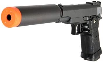 Miniatura 2 de UK Arms G10A Mini M1911 Hi Capa 4.3 Metal Spring Airsoft Pistol - Metal Spring Airsoft Gun para principiantes (negro)