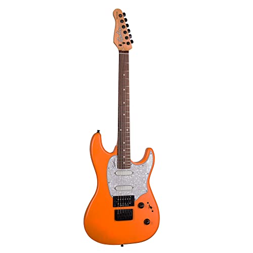 Godin 6 String Solid-Body Electric Guitar, Right, Retro Orange, Full (051243) #TOP20