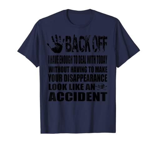 Rural Carrier Mailman Mail Woman Back Off Blk Funny Daying Camiseta