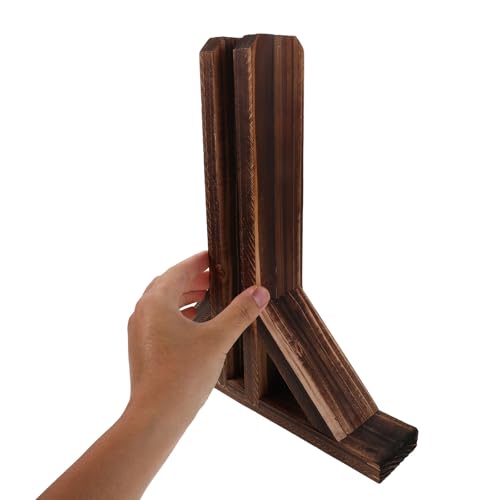 Soporte divisor de ambientes de madera contra caídas de cercas con base resistente de valla 3
