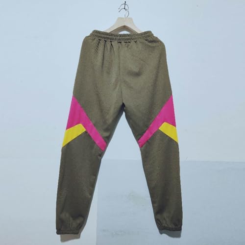 Mens Color Block Sweatpants Elastic Waist Tapered Running Workout Pants 2025 Baggy Joggers with Pockets4