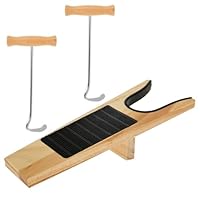 3 Pieces Wooden Boot Jack Boot Remover Hooks for Work/Cowboy Boots, Indoor Outdoor Wood Boot Pullers Removers with Long Handles, Women Men Shoe Horns Boot Jacks Easy Put on/Take off Helper