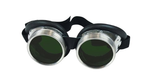 Lunettes de soudeur GSF avec bague à visser et manchons en cuir DIN 12