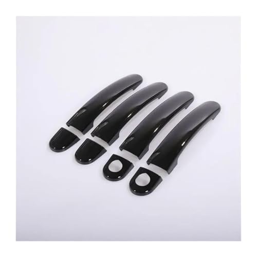 for SEAT for Ibiza 6J Mk4 6L Mk3 FR for Cupra 2004-2016 Gloss Black Chrome Car Door Handle Covers Styling Accessories Stickers Door Handle Cover(Style6)