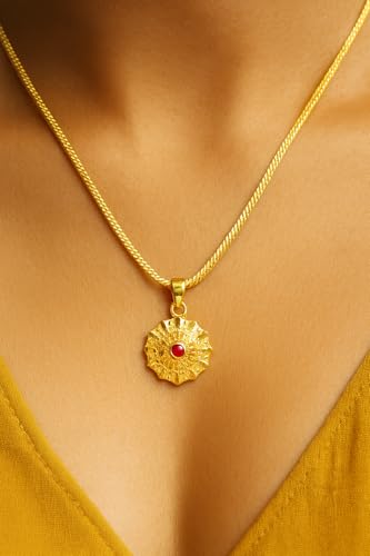 Image of Handicraft Kottage 1gm 22Ct gold plated Pandent /Necklace /Jewellery Set /Fashion jewellery /Chain for Women Girls