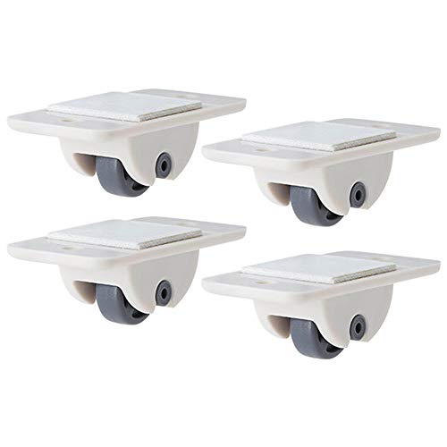 Gxing Fixierte Schienenräder aus Kunststoff, einwegig, kleine Rollen, einsteckbar, richtungsweisend, Zubehör für Aufbewahrungsbox Cover