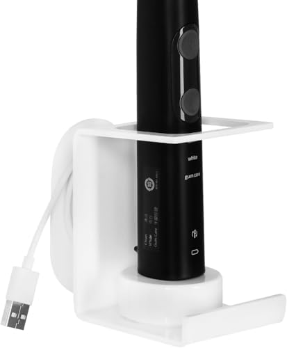 LUEXBOX Elektrischer Zahnbürstenhalter, Wandmontage, Kabel-Organizer für...