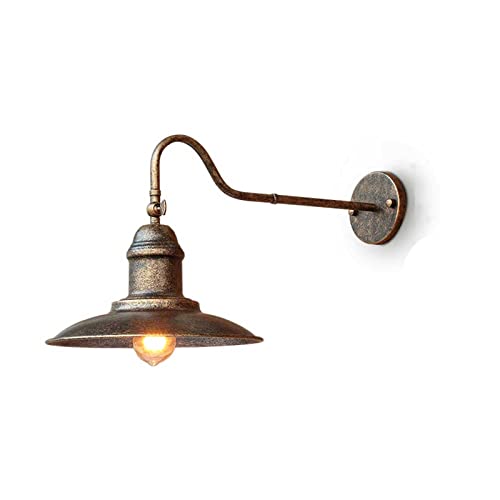 WGFJKI Lámpara de Pared Retro para Patio, lámpara de Pared Impermeable para Exteriores, Luces Decorativas de Paisaje de jardín, para Puerta/Patio/fachada/balcón.