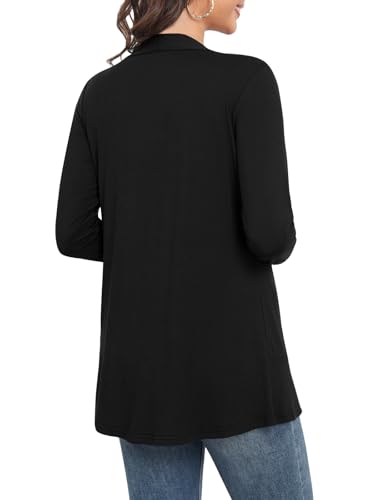 Yincro Women's Long Sleeve Cardigan Lightweight Soft Open Front Casual Cardigans2