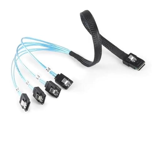 Cable Mini SFF-8087 a 4 SATA 12Gbps 50cm miniatura 2