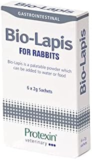 Protexin Veterinary Bio-Lapis for Rabbits, 6 x 2g Sachets  A Palatable Probiotic and Prebiotic Powder With Electrolytes & Vitamins. Dandelion Flavour, Off-white