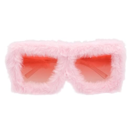 Boland - 02694 - Gafas de fiesta rosa con peluche para adultos,