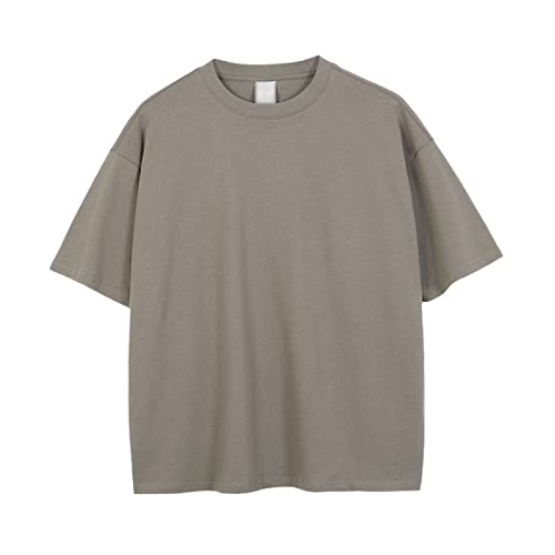 T-shirt d'été homme style coréen YK-3 M | T-shirt manches courtes uni minimaliste haut de gamme