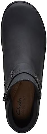 Clarks Women's Cora Rae Ankle Boot, Black Leather, 6 | Image 6