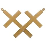 Alasum Collar de Cruz para Disfraz de Sacerdote y Monja, 2 Piezas, Accesorio Cosplay Ligero, Diseño Europeo, Accesorio de Vestuario Religioso para Halloween y Carnaval