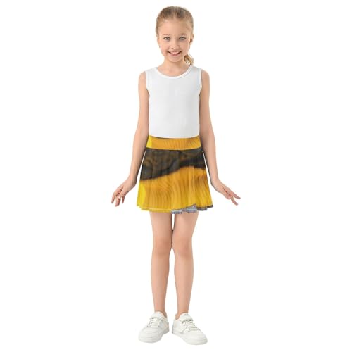 Cute Dog Pug Yellow Girls' Shorts Athletic Skorts Skirts with Shorts Fun Cute Butterfly 3t3