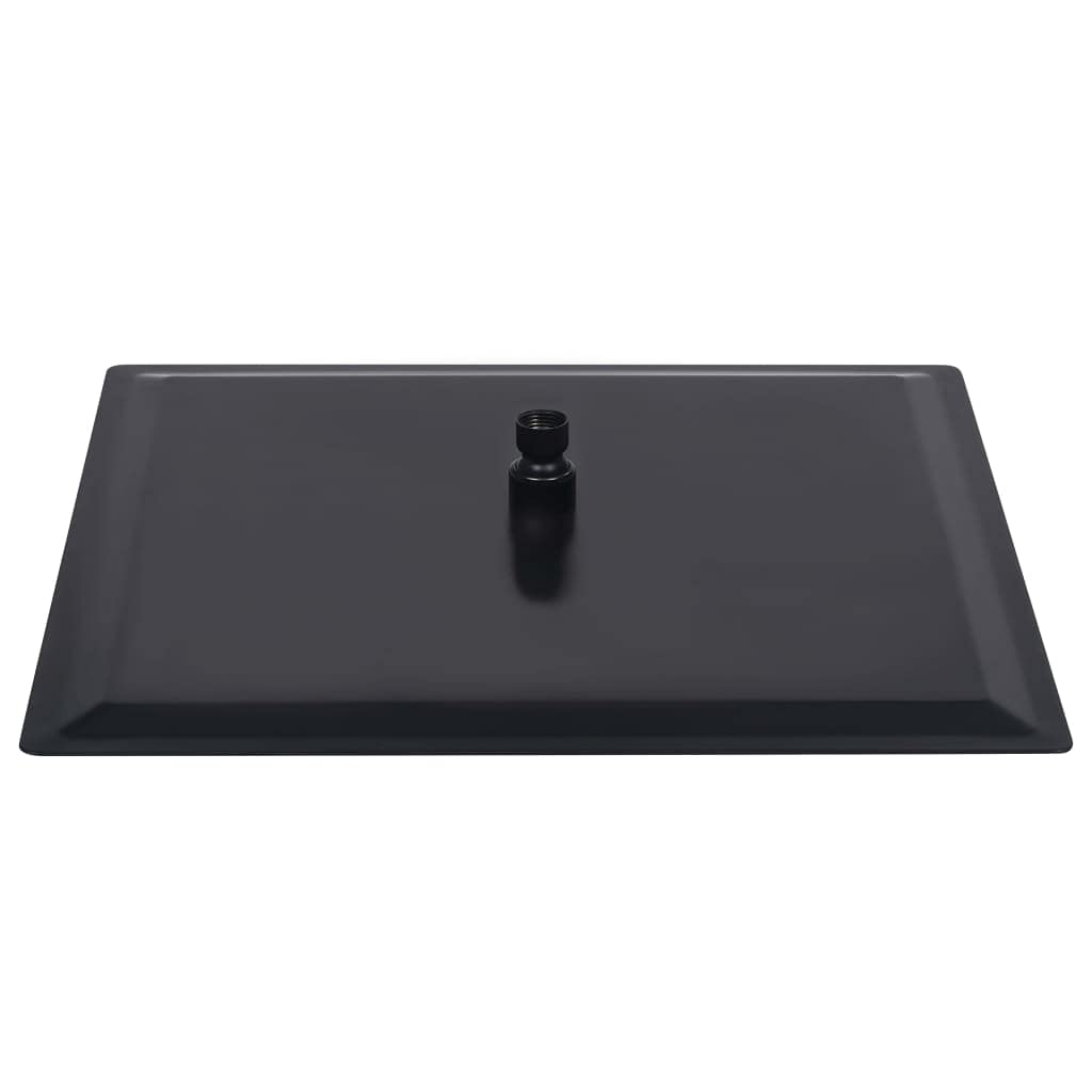 Genérico Cabezal Ducha Efecto Lluvia Acero INOX Cuadrado 50x50 cm Negro,Bricolaje,Fontanería,Piezas y Herramientas para componentes de fontanería,Artículos de Ducha,Cabezales de Ducha,147699