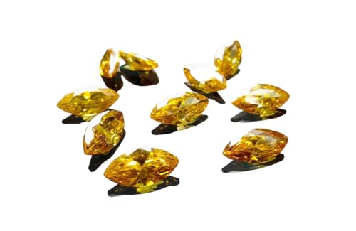 Oxyde de zirconium jaune 2x4mm-7x14mm marquise grade AAA pierre en vrac