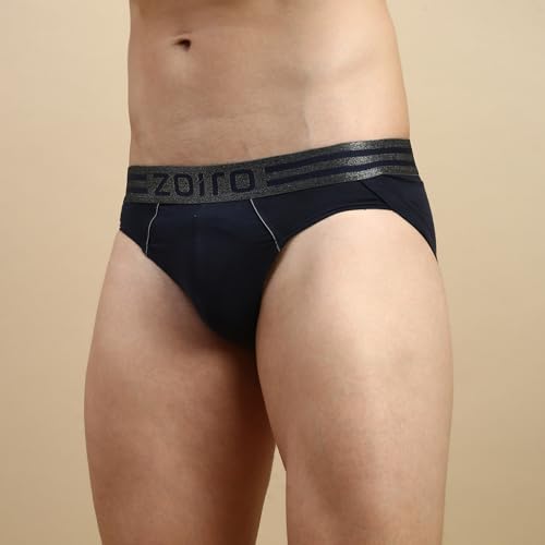 Image of Zoiro Men's Brief | Soft Band | Soft No-Marks Elastic | Breathable Innerwear | Pack of 1 | Color May Vary