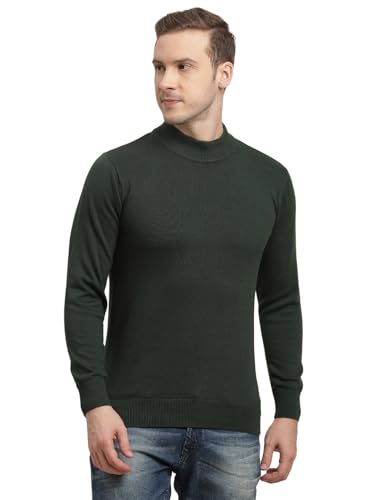 Pull en tricot à col roulé rayé homme contre le froid hivernal